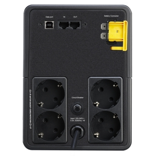 APC Back-UPS 1200VA AVR (Schuko) Line-Interactive 650W με 4 Schuko Πρίζες