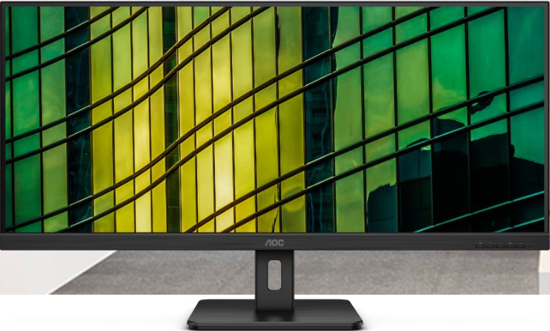 AOC U34E2M/BK VA Monitor 34" 3440x1400 με Χρόνο Απόκρισης 4ms GTG