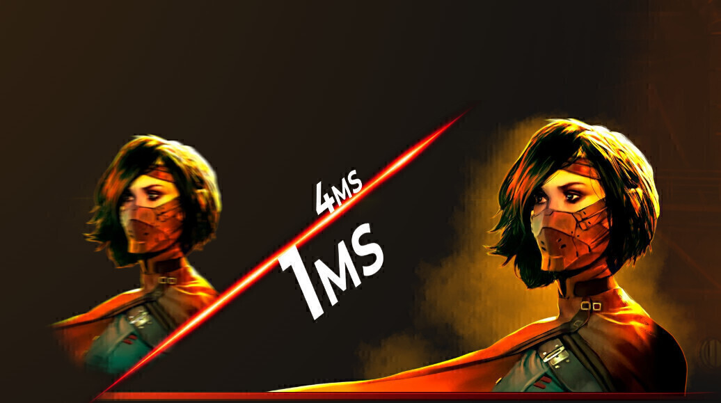 Χρόνος απόκρισης (GTG) 1ms