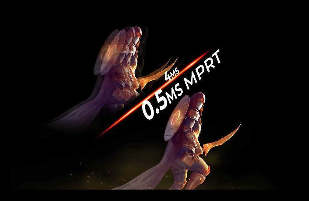 0,5 ms MPRT - Χρόνος απόκρισης κινούμενης εικόνας