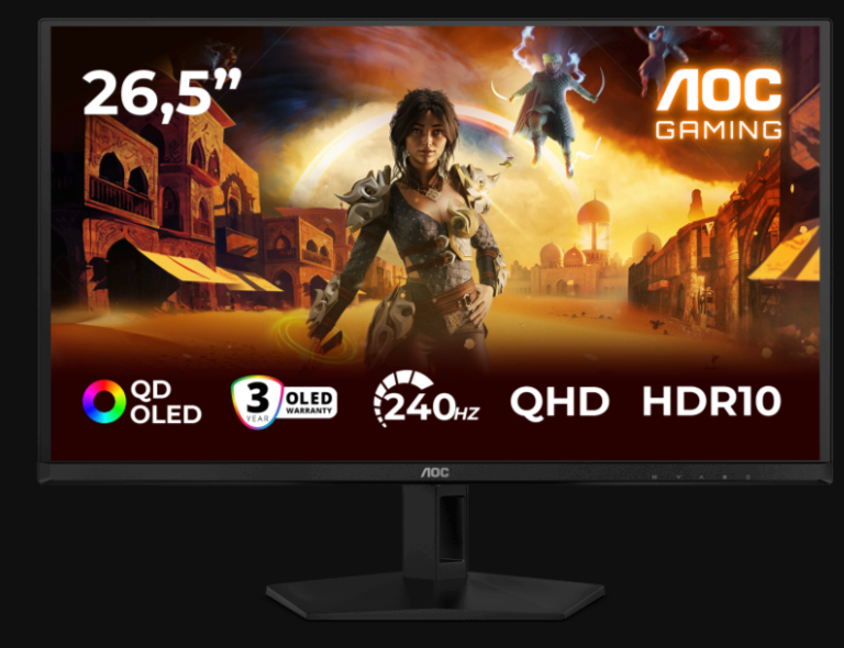 AOC Q27G41ZDF QD-OLED HDR Gaming Monitor 25.6" QHD 2560x1440 240Hz με Χρόνο Απόκρισης 0.3ms GTG