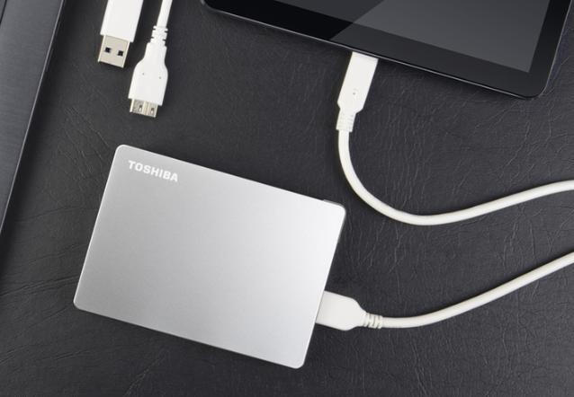 Toshiba Canvio Flex USB 3.2 Εξωτερικός HDD 1TB 2.5" Ασημί