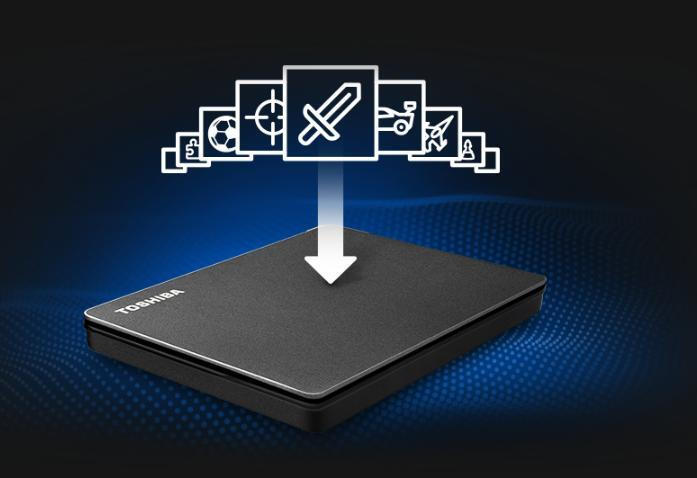 Toshiba Canvio Gaming USB 3.2 Εξωτερικός HDD 1TB 2.5" Μαύρο