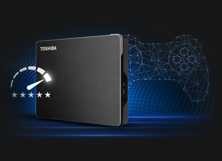 Toshiba Canvio Gaming USB 3.2 Εξωτερικός HDD 1TB 2.5" Μαύρο