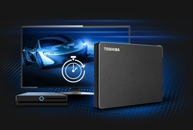Toshiba Canvio Gaming USB 3.2 Εξωτερικός HDD 4TB 2.5" Μαύρο