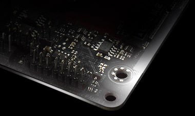 Καθαρή μαύρη εμφάνιση PCB