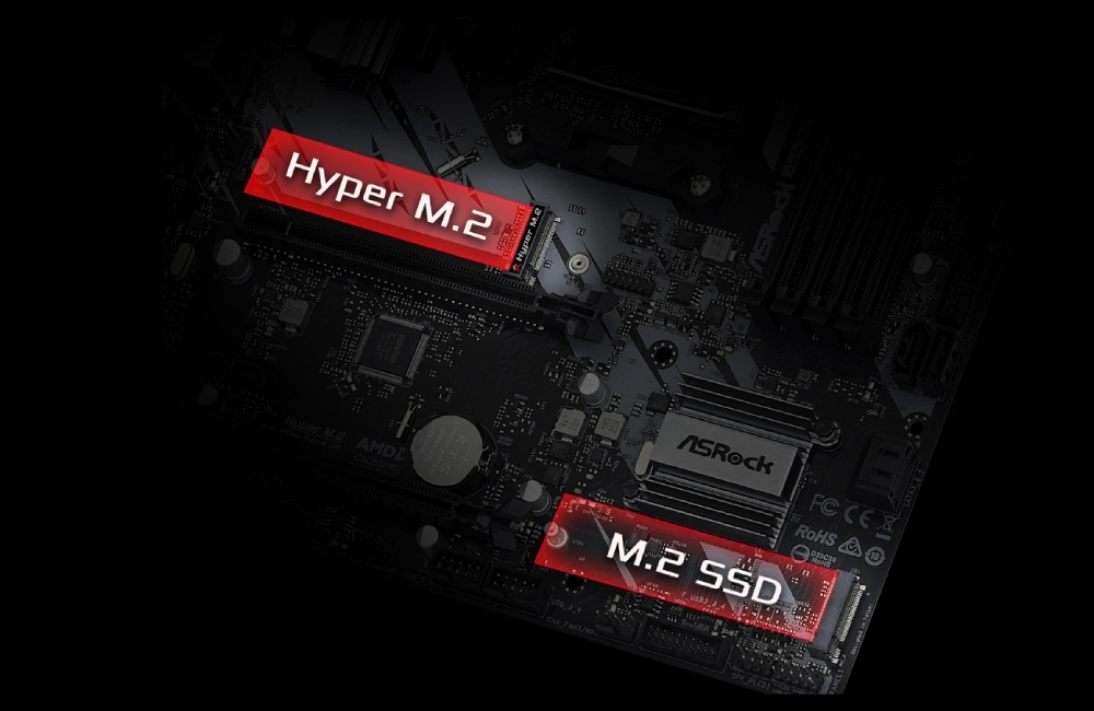 Διπλό M.2 για SSD, υποστηρίζει τύπο 2280 M.2