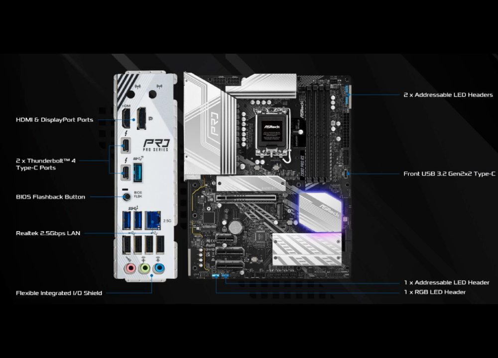 ASRock Z890 Pro RS Motherboard ATX με Intel 1851 Socket 90-MXBP10-A0UAYZ
