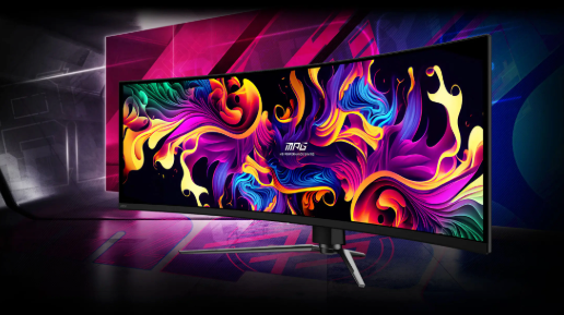MSI MPG 491CQPX Ultrawide QD-OLED HDR Curved Gaming Monitor 49" 5120x1440 240Hz με Χρόνο Απόκρισης 0.03ms GTG