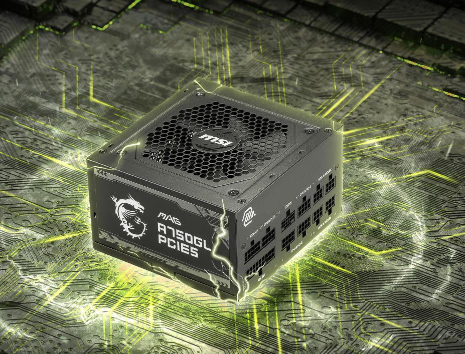 MSI MAG A1000GL PCIE5 II 1000W Μαύρο Τροφοδοτικό Υπολογιστή Full Modular 80 Plus Gold