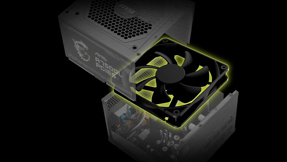 MSI MAG A1000GL PCIE5 II 1000W Μαύρο Τροφοδοτικό Υπολογιστή Full Modular 80 Plus Gold