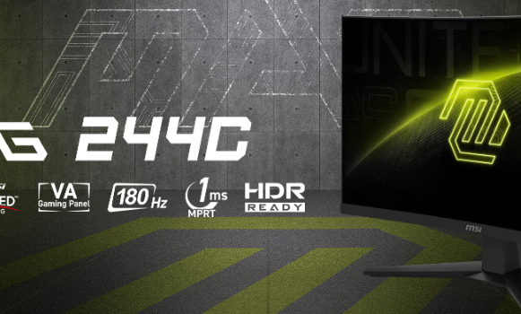 MSI MAG 244C VA Curved Monitor 23.6" FHD 1920x1080 180Hz