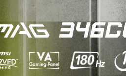 MSI MAG 346CQ Ultrawide VA HDR Curved Gaming Monitor 34" QHD 3440x1440 180Hz με Χρόνο Απόκρισης 1ms GTG