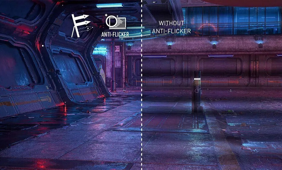 Τεχνολογία Anti-Flicker & Less Blue Light