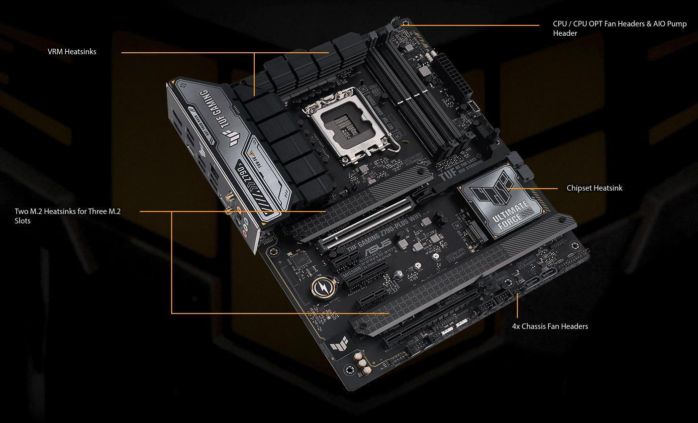 Asus TUF GAMING Z790-PLUS WIFI Motherboard ATX με Intel 1700 Socket 90MB1D80-M0EAY0