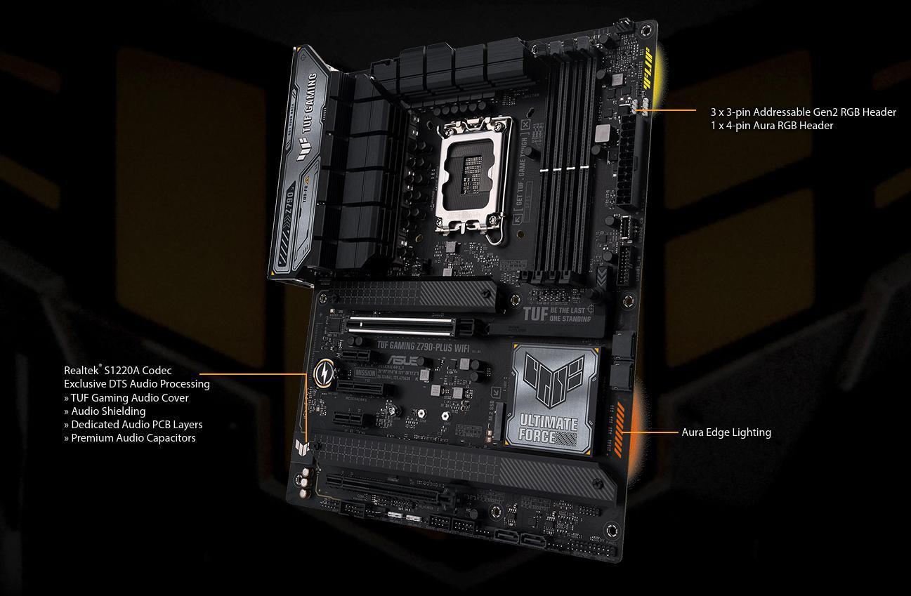 Asus TUF GAMING Z790-PLUS WIFI Motherboard ATX με Intel 1700 Socket 90MB1D80-M0EAY0