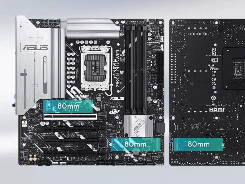 Τρεις υποδοχές M.2 (έως 128Gbps)