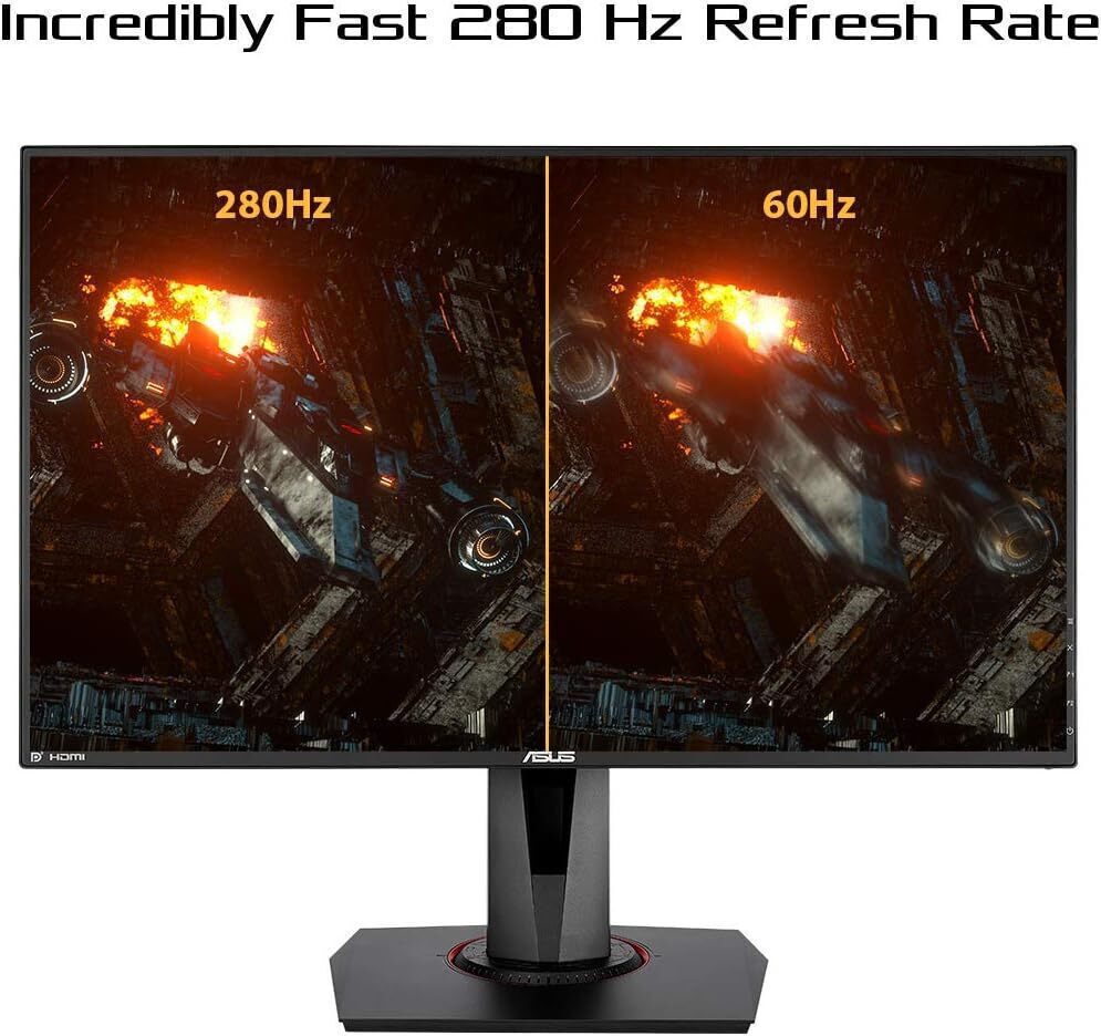 Απίστευτα γρήγορος ρυθμός ανανέωσης 280Hz
