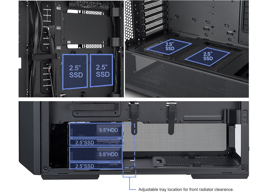 Έως 6 x SSD + 2 x HDD