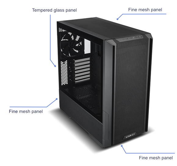 Lian Li Lancool 216 RGB Gaming Midi Tower Κουτί Υπολογιστή με Πλαϊνό Παράθυρο Λευκό