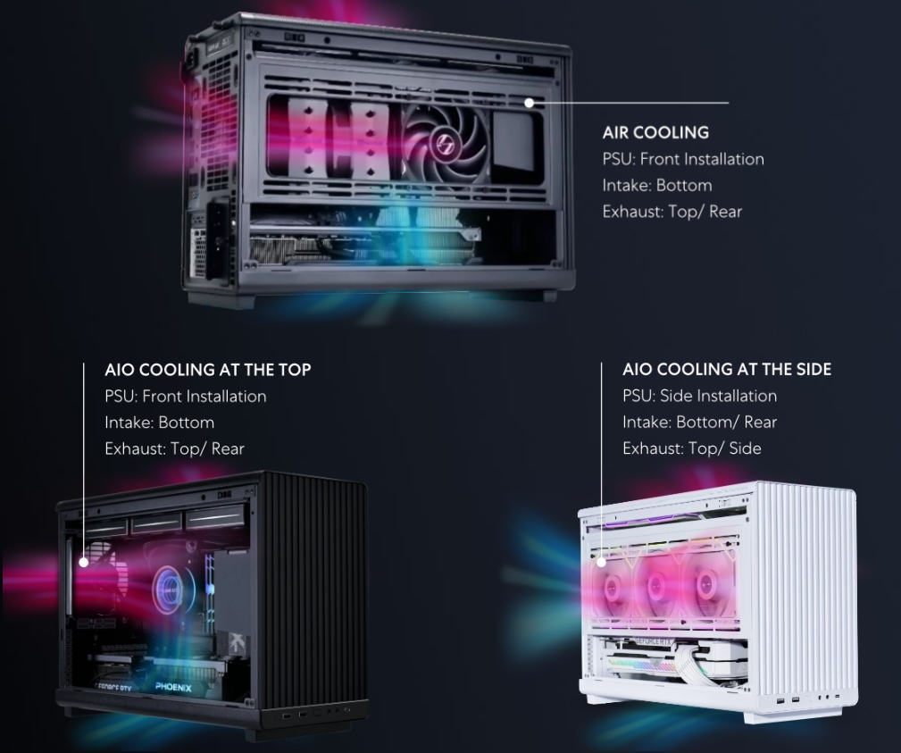 Lian Li A3-mATX Mini Tower Κουτί Υπολογιστή Λευκό
