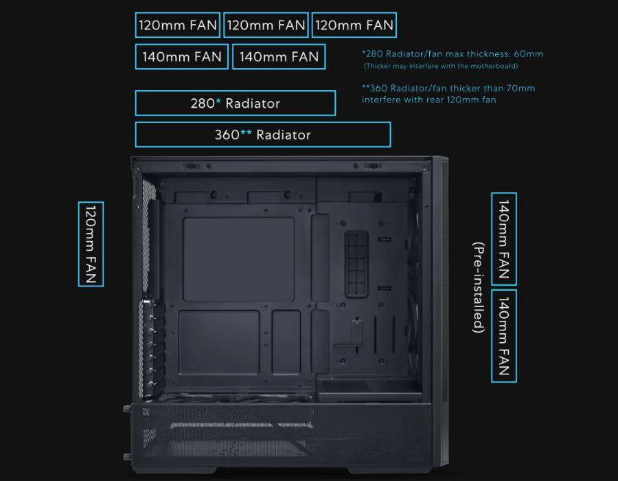 Lian Li Lancool 207 Midi Tower Κουτί Υπολογιστή με RGB Φωτισμό Μαύρο