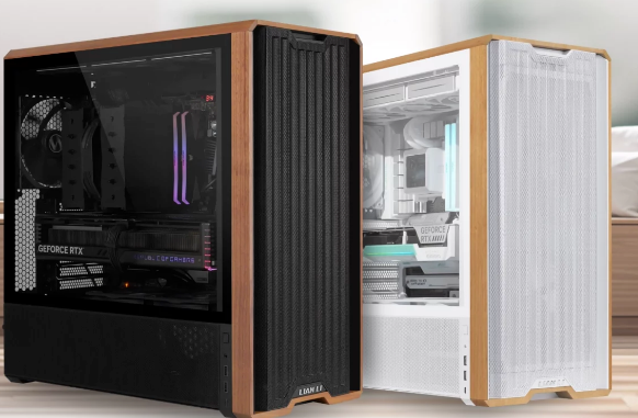 Lian Li Lancool 217 Gaming Midi Tower Κουτί Υπολογιστή με Πλαϊνό Παράθυρο Μαύρο