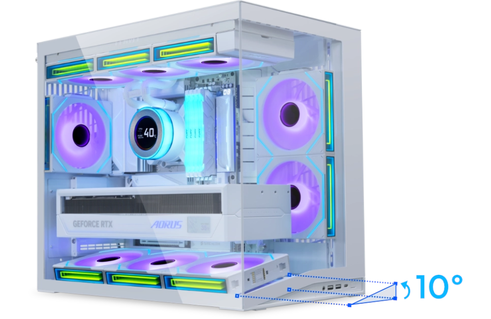 Γωνιακή βάση για άμεση ροή αέρα στο gpu
