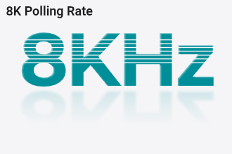Εκρηκτική Ταχύτητα 8000Hz Polling Rate