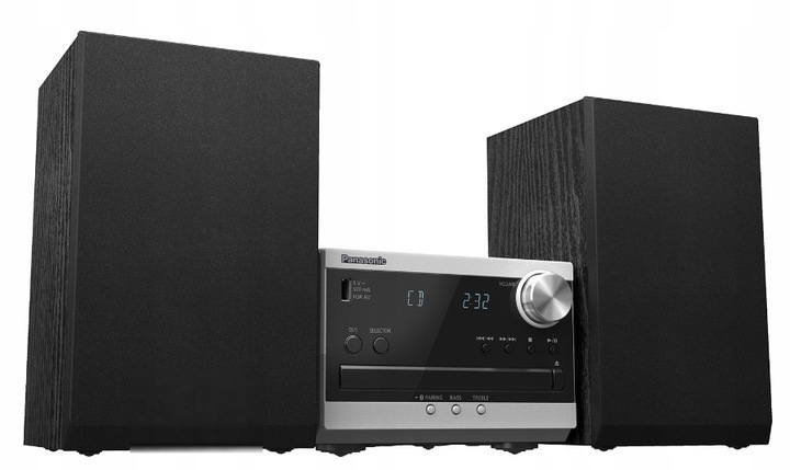Panasonic Ηχοσύστημα 2.0 SC-PM270EG-S 20W με Digital Media Player, WiFi και Bluetooth Ασημί