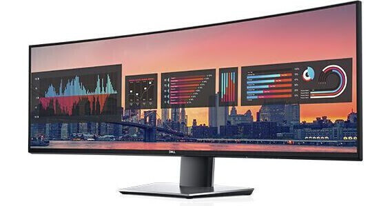 Dell UltraSharp U4924DW Curved Monitor 49" 5120x1440 με Χρόνο Απόκρισης 5ms GTG