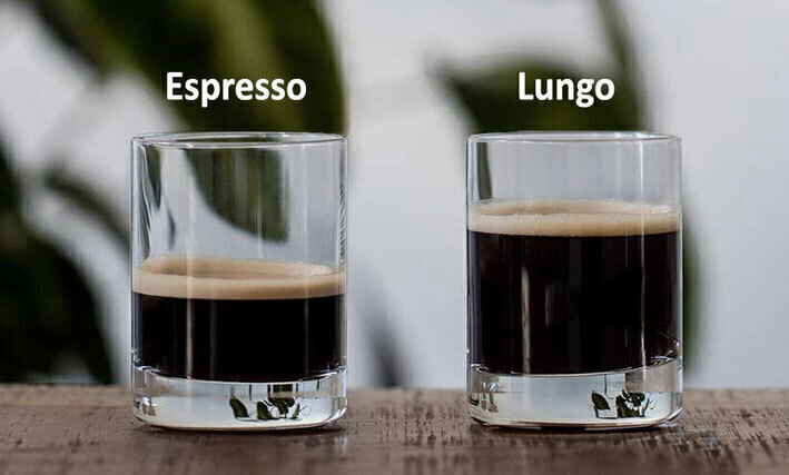 Espresso και Lungo.
