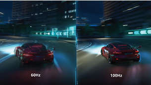 Ρυθμοί ανανέωσης 100 Hz για εξαιρετικά ομαλές εικόνες