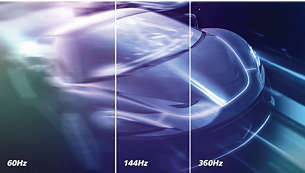 Ρυθμός ανανέωσης 360 Hz: Για εξαιρετικά γρήγορο και απίστευτα ευκρινές gaming