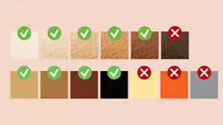 Skin Tone Sensor and 5 intensity settings