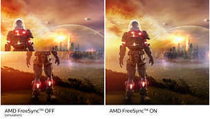 AMD FreeSync™ Premium: χωρίς διακοπές και τρεμόπαιγμα, για ομαλό παιχνίδι