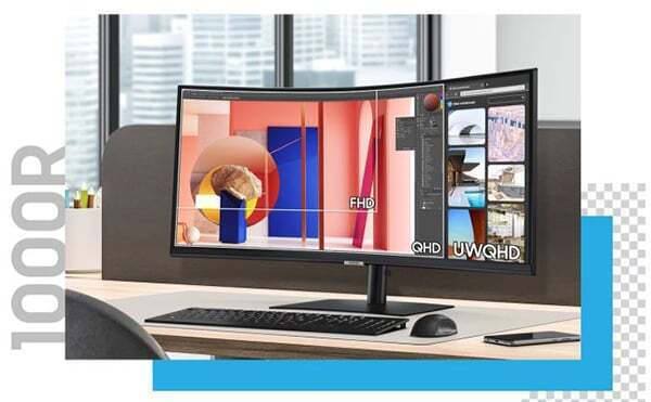Ultra WQHD με καμπυλότητα 1000R