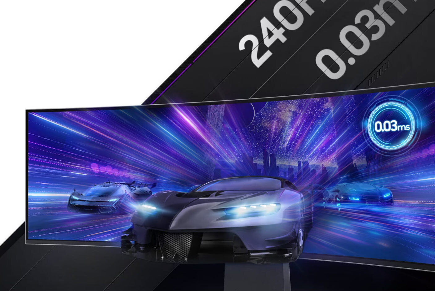 Χρόνος απόκρισης 0,03ms (GTG) & ρυθμός ανανέωσης 240 Hz