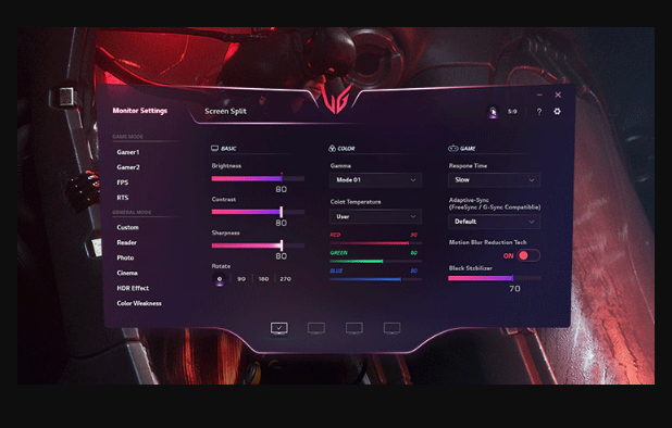 Gaming GUI