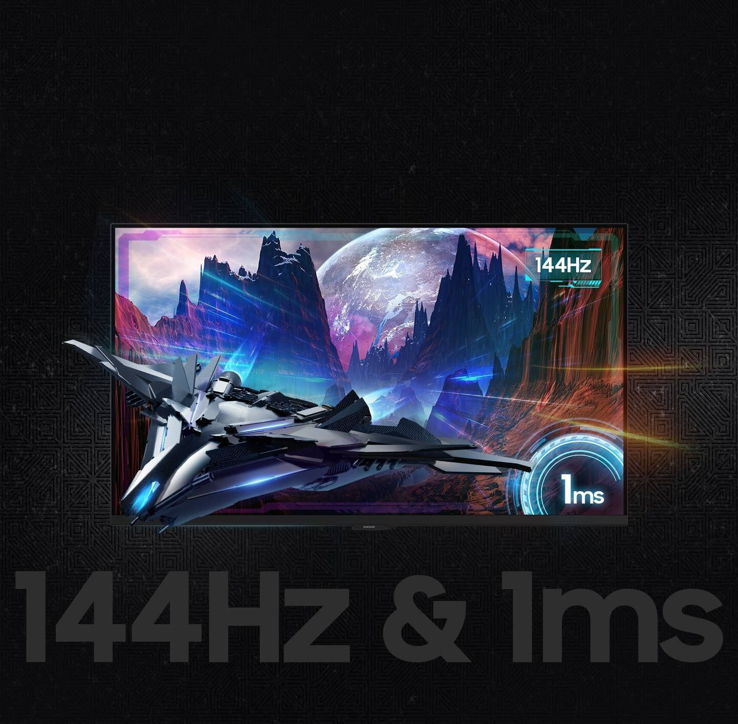 Ρυθμός ανανέωσης 144 Hz και χρόνος απόκρισης 1 ms