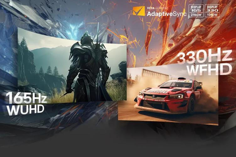 Διπλή λειτουργία: 5K2K 165Hz ή WFHD στα 330Hz