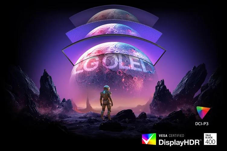 Φωτεινή εικόνα OLED 45": Έως 1300 nits με βαθιά μαύρα και λαμπερά χρώματα