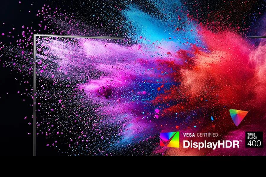 VESA DisplayHDR™ True Black 400 & 1.5M:1 contrast ratio