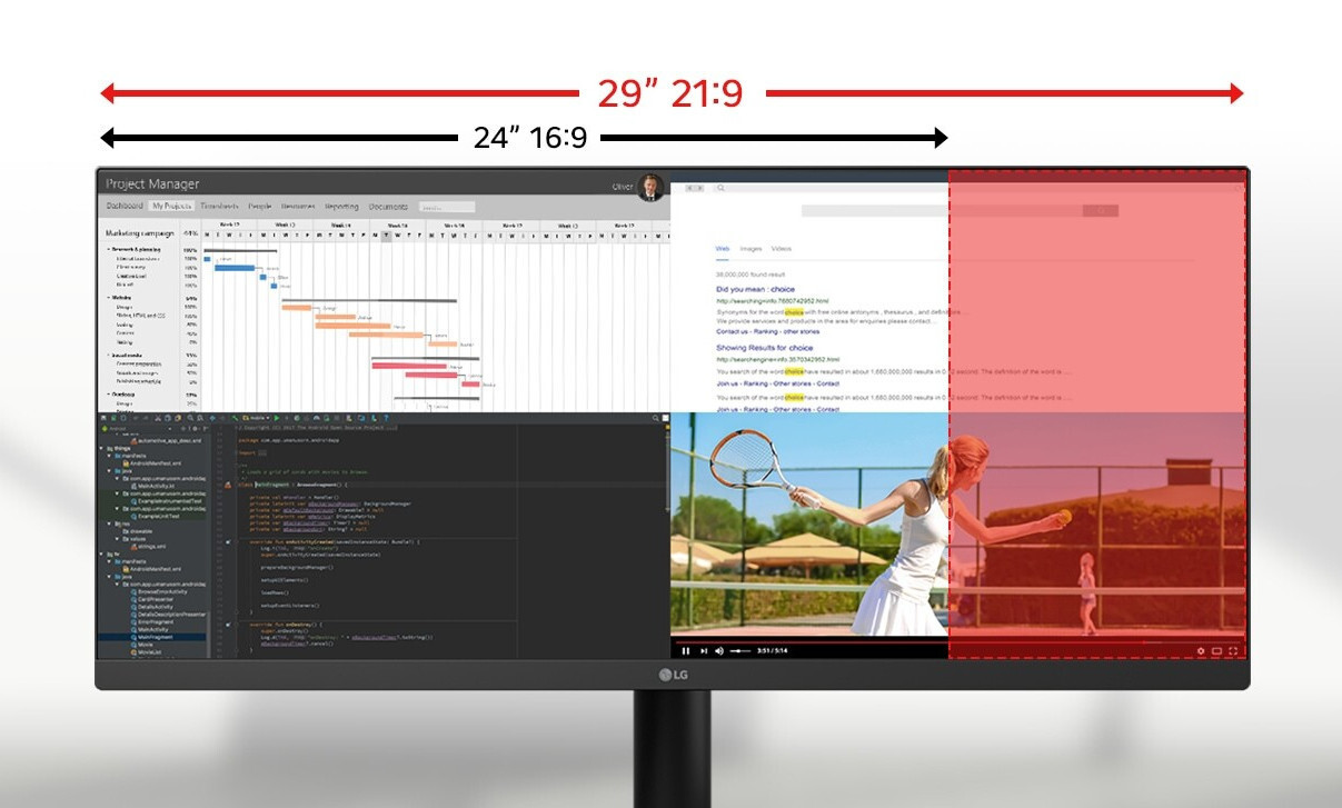 21:9 UltraWide™ Full HD Display
