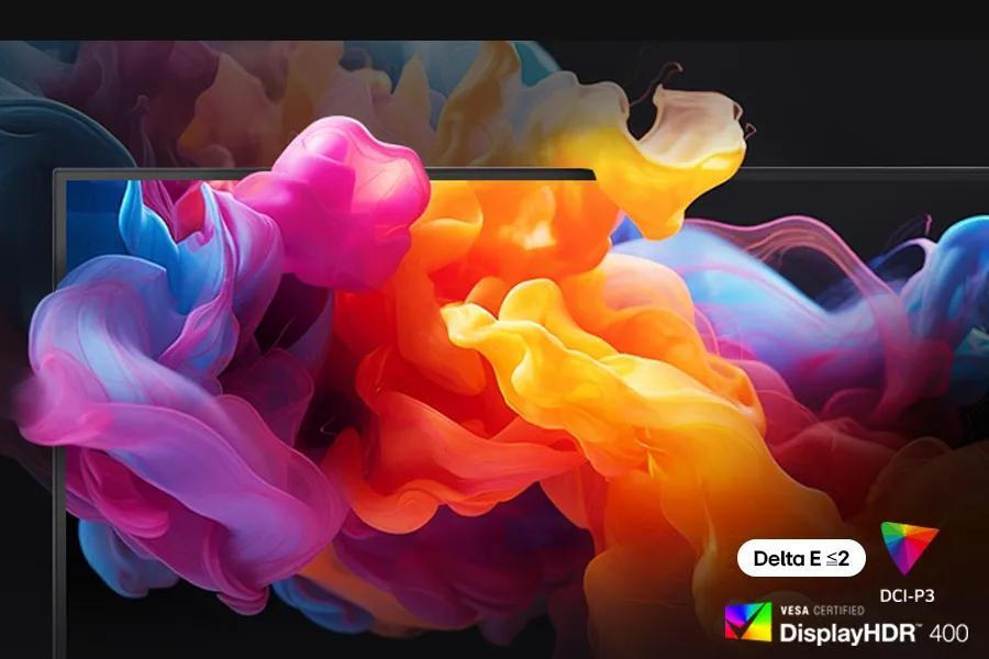 VESA DisplayHDR™ True Black 400 & 1.5M:1 contrast ratio